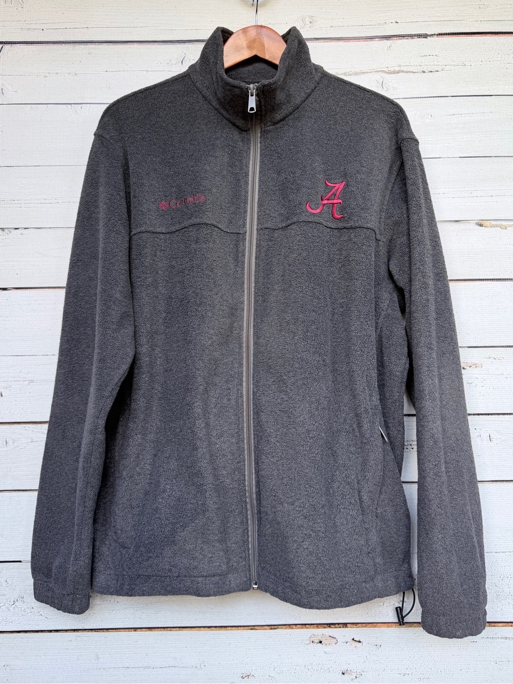 Columbia Alabama Crimson Tide Flanker II Full-Zip Fleece - Large